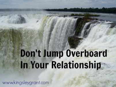 jump overboard
